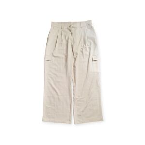 Elegant Cream Cargo Pants for Women